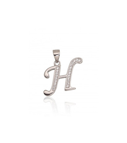 Sidabrinis pakabukas 2301612(PRh-Gr)_CZ, Sidabras 925°, rodis (padengti), Cirkonai