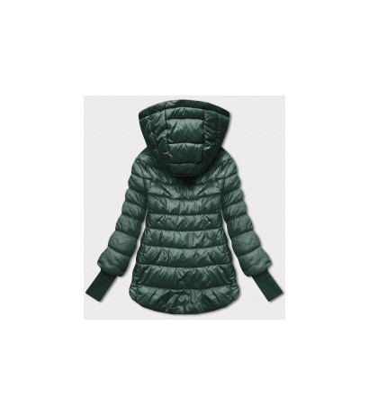 LONG JACKET WITH HOOD BLACK (PM7231) striukė