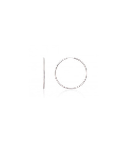 Sidabriniai auskarai –žiedai 2203694, Sidabras 925°