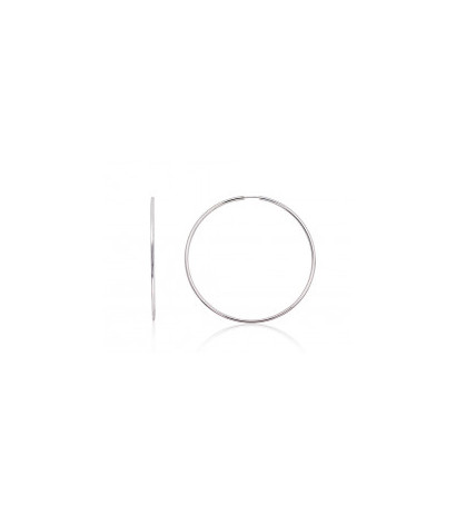 Sidabriniai auskarai –žiedai 2203696, Sidabras 925°