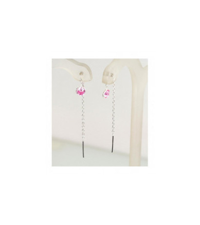 Sidabriniai auskarai 2202724_CZ-PI, Sidabras 925°, Cirkonai