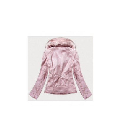 SUEDE MOTORCYCLE JACKET POWDER PINK (6501BIG) striukė SUEDE MOTORCYCLE JACKET POWDER PINK (6501BIG) striukė