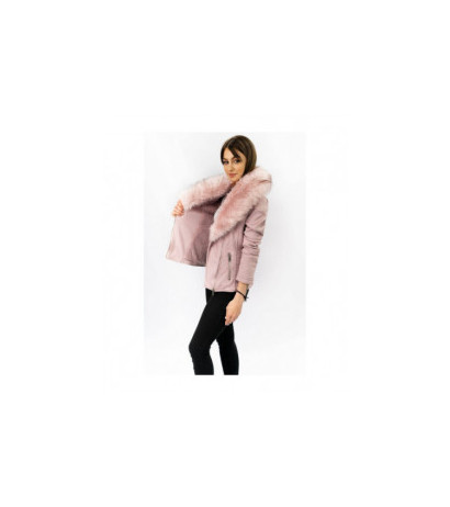 SUEDE MOTORCYCLE JACKET POWDER PINK (6501) striukė SUEDE MOTORCYCLE JACKET POWDER PINK (6501) striukė