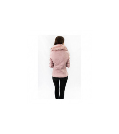 SUEDE MOTORCYCLE JACKET POWDER PINK (6501) striukė SUEDE MOTORCYCLE JACKET POWDER PINK (6501) striukė