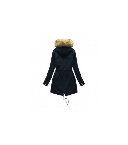REVERSIBLE HOODED JACKET NAVY BLUE-GREY (W214BIG) striukė REVERSIBLE HOODED JACKET NAVY BLUE-GREY (W214BIG) striukė