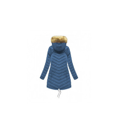 REVERSIBLE HOODED JACKET BLACK-BLUE (W214BIG) striukė REVERSIBLE HOODED JACKET BLACK-BLUE (W214BIG) striukė