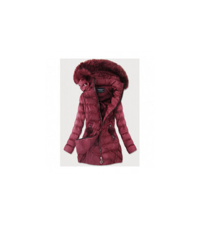 WINTER JACKET WITH DETACHABLE SLEEVES BURGUNDY (W761) striukė