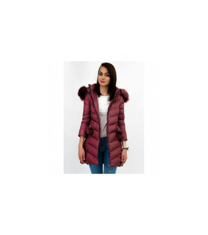 WINTER JACKET WITH DETACHABLE SLEEVES BURGUNDY (W761) striukė WINTER JACKET WITH DETACHABLE SLEEVES BURGUNDY (W761) striukė