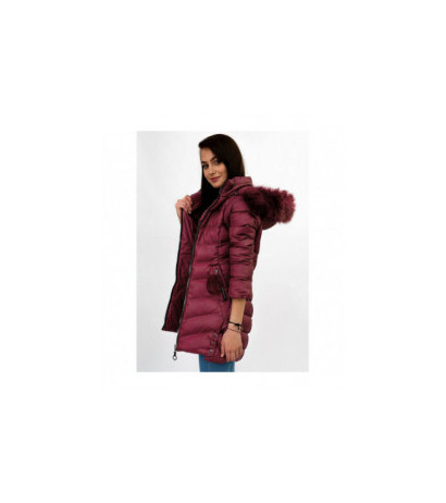 WINTER JACKET WITH DETACHABLE SLEEVES BURGUNDY (W761) striukė WINTER JACKET WITH DETACHABLE SLEEVES BURGUNDY (W761) striukė