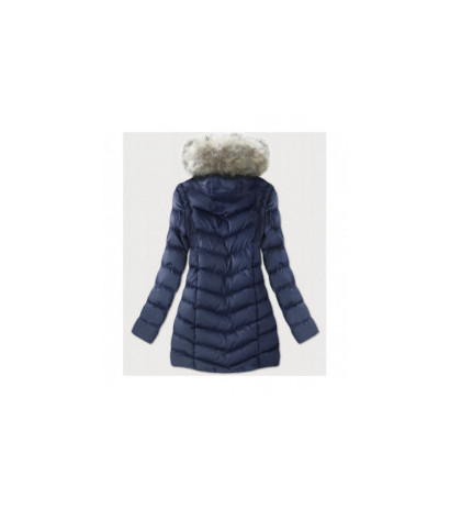 WINTER JACKET WITH DETACHABLE SLEEVES NAVY BLUE (W761) striukė WINTER JACKET WITH DETACHABLE SLEEVES NAVY BLUE (W761) striukė