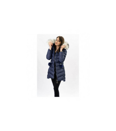 WINTER JACKET WITH DETACHABLE SLEEVES NAVY BLUE (W761) striukė WINTER JACKET WITH DETACHABLE SLEEVES NAVY BLUE (W761) striukė
