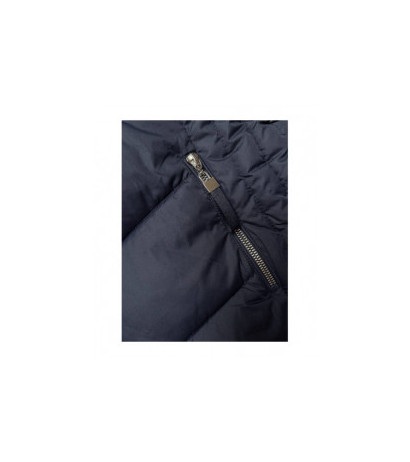 LONG QUILTED JACKET NAVY BLUE (7689) striukė LONG QUILTED JACKET NAVY BLUE (7689) striukė