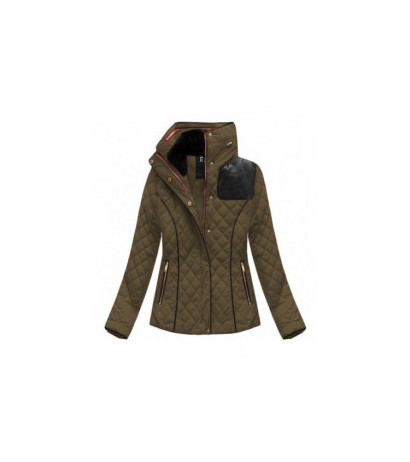 SHORT QUILTED JACKET BROWN (WZ105) striukė