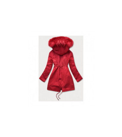 HOODED PARKA WITH LINER RED (7600) striukė HOODED PARKA WITH LINER RED (7600) striukė