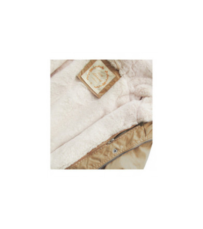 HOODED PARKA WITH LINER BEIGE (7626BIG) striukė