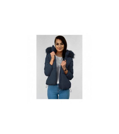 SHORT QUILTED NAVY JACKET (7694) striukė SHORT QUILTED NAVY JACKET (7694) striukė