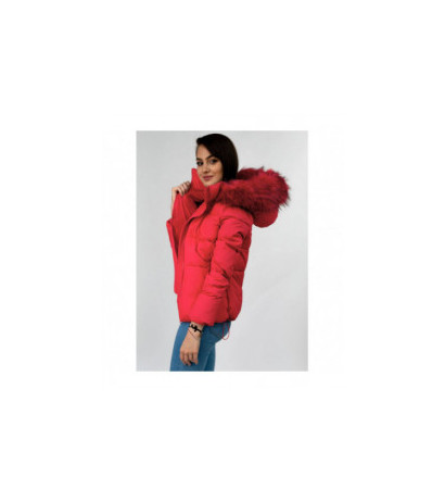 SHORT QUILTED RED JACKET (7694) striukė