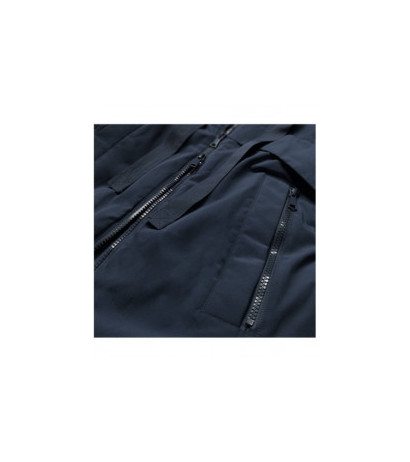 COMBINED MATERIAL JACKET NAVY BLUE (7708) striukė