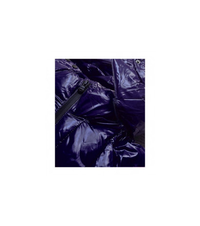 GLOSSY QUILTED NAVY JACKET (7697) striukė GLOSSY QUILTED NAVY JACKET (7697) striukė