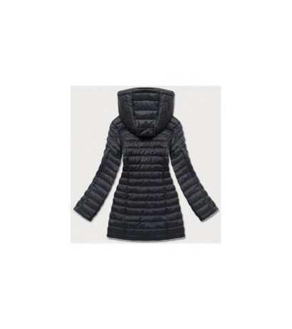 HOODED QUILTED JACKET BLACK (7153) striukė