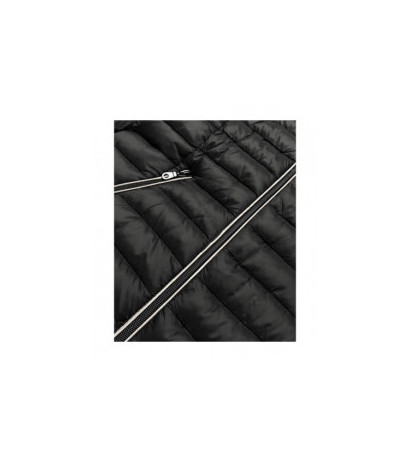HOODED QUILTED JACKET BLACK (7153) striukė