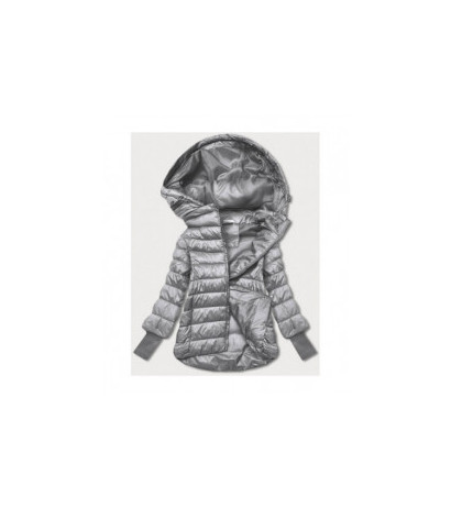 LONG JACKET WITH HOOD BLACK (PM7231) striukė