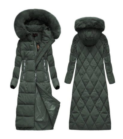 LONG WINTER HOODED JACKET BLACK (7688BIG) striukė LONG WINTER HOODED JACKET BLACK (7688BIG) striukė