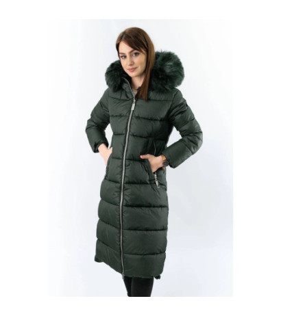 LONG WINTER HOODED JACKET BLACK (7688BIG) striukė LONG WINTER HOODED JACKET BLACK (7688BIG) striukė
