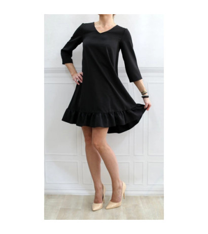 FRILL DRESS BLACK (134ART)