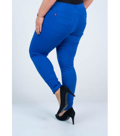 Ilgos tamprios kelnės paaukštintu liemeniu BENGALINY 07 K22 Cornflower Ilgos tamprios kelnės paaukštintu liemeniu BENGALINY 07 K22 Cornflower