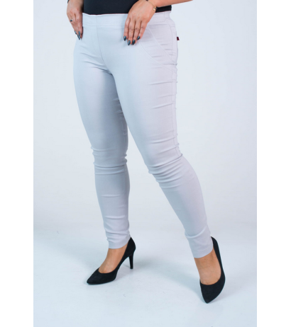 Ilgos tamprios kelnės paaukštintu liemeniu BENGALINY 07 K11 Light pigeon Ilgos tamprios kelnės paaukštintu liemeniu BENGALINY 07 K11 Light pigeon