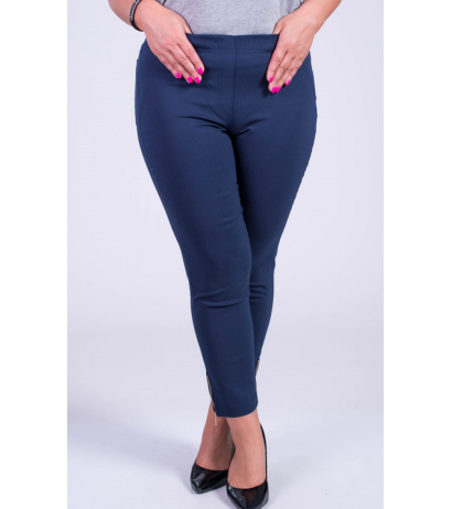Tamprios kelnės paaukštintu liemeniu BENGALINY 04 Navy blue