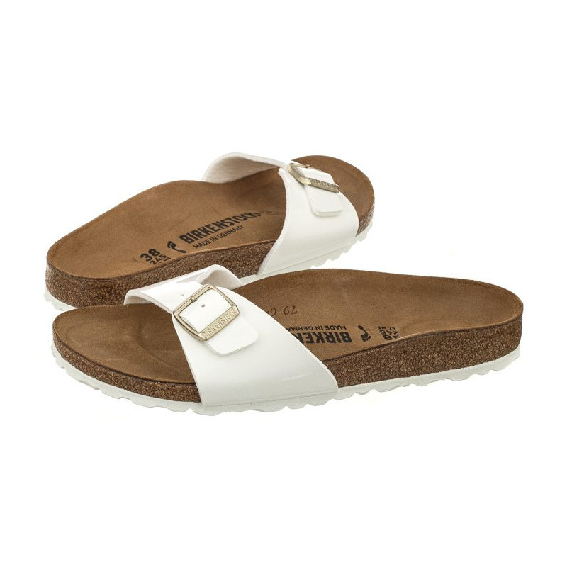 Birkenstock Madrid BS Patent White 1005310 (BK6-h) Moteriški batai/šlepetės