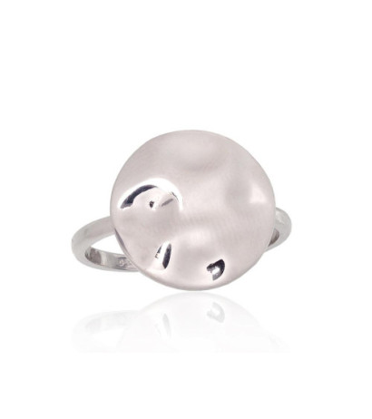 Sidabrinis žiedas 2101937(PRh-Gr), Sidabras 925°, rodis (padengti)