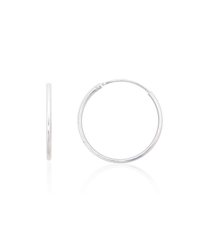 Sidabriniai auskarai –žiedai 2203881, Sidabras 925°