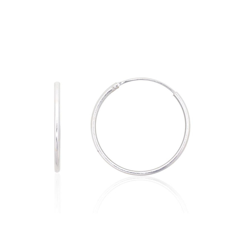 Sidabriniai auskarai –žiedai 2203881, Sidabras 925°