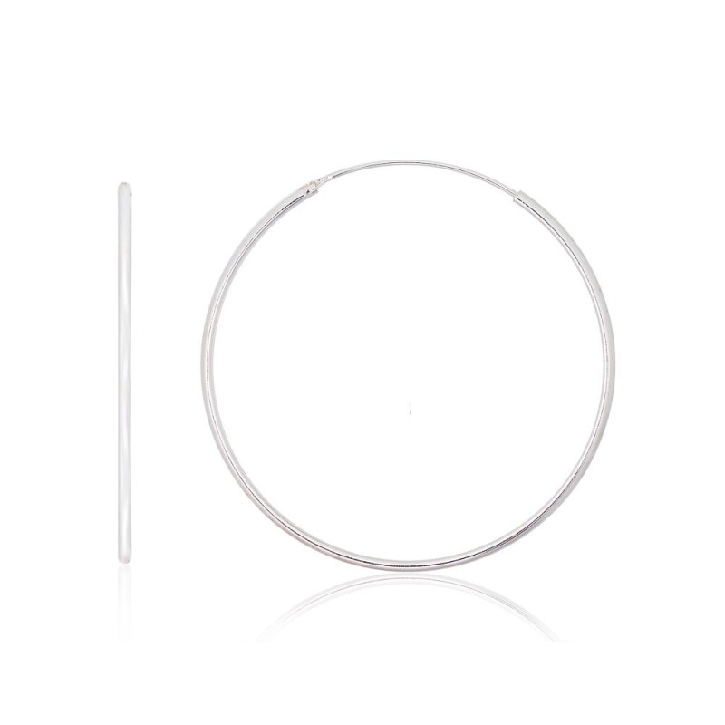 Sidabriniai auskarai –žiedai 2203886, Sidabras 925°