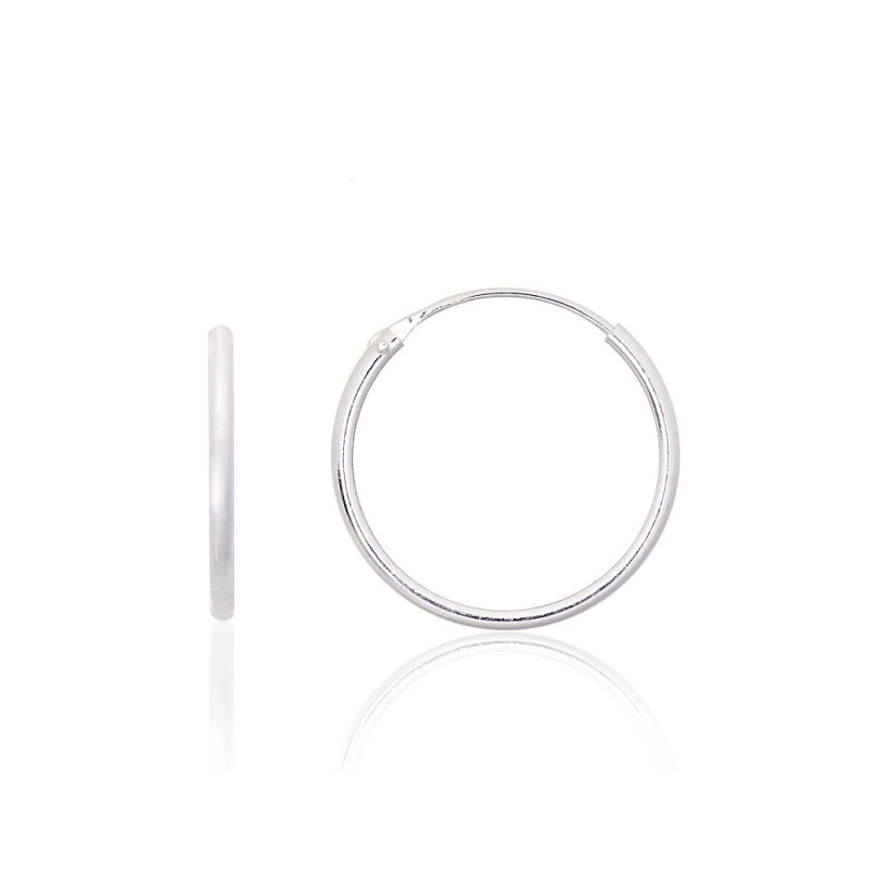 Sidabriniai auskarai –žiedai 2203897, Sidabras 925°