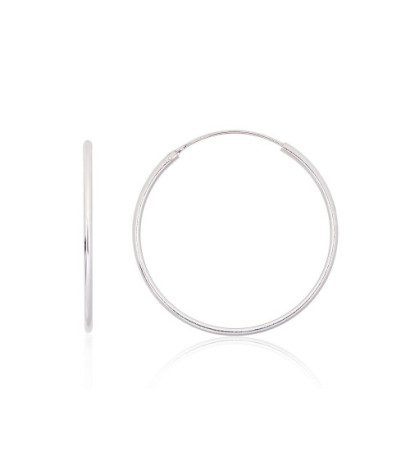 Sidabriniai auskarai –žiedai 2203901, Sidabras 925°