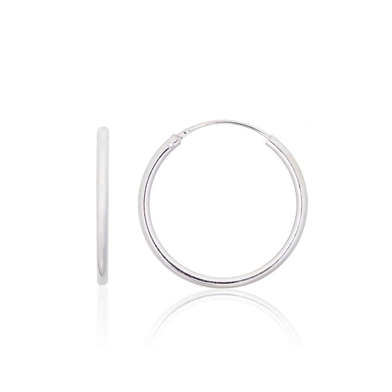 Sidabriniai auskarai –žiedai 2203916, Sidabras 925°