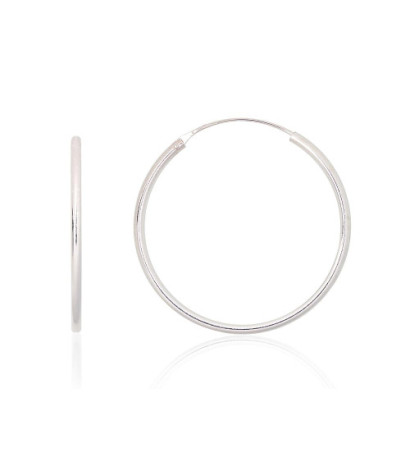 Sidabriniai auskarai –žiedai 2203919, Sidabras 925°