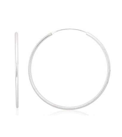 Sidabriniai auskarai –žiedai 2203923, Sidabras 925°