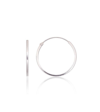 Sidabriniai auskarai –žiedai 2203948, Sidabras 925°