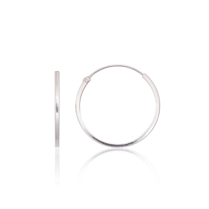 Sidabriniai auskarai –žiedai 2203948, Sidabras 925°