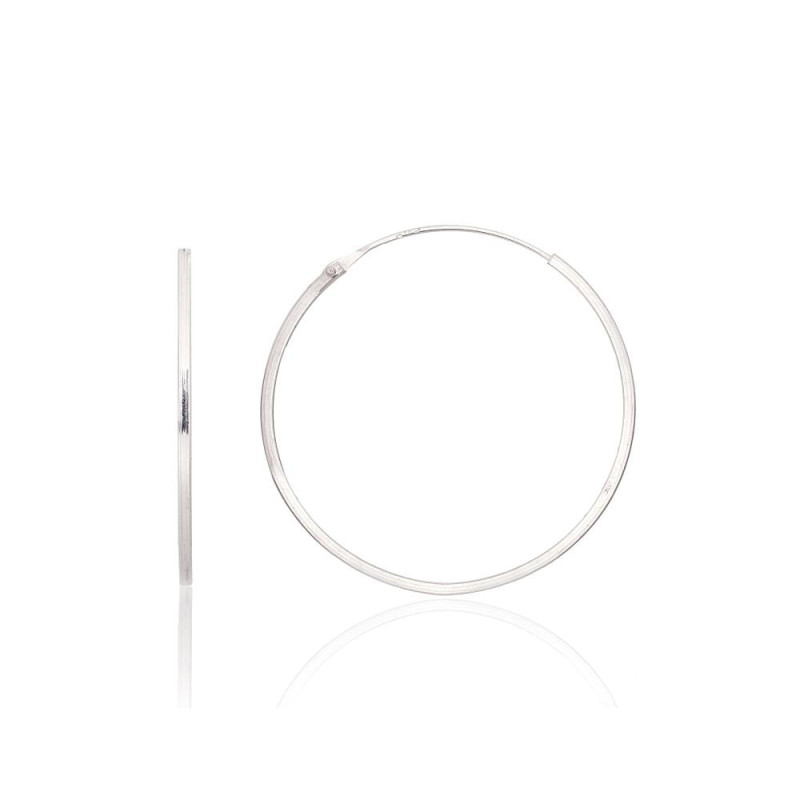 Sidabriniai auskarai –žiedai 2203951, Sidabras 925°