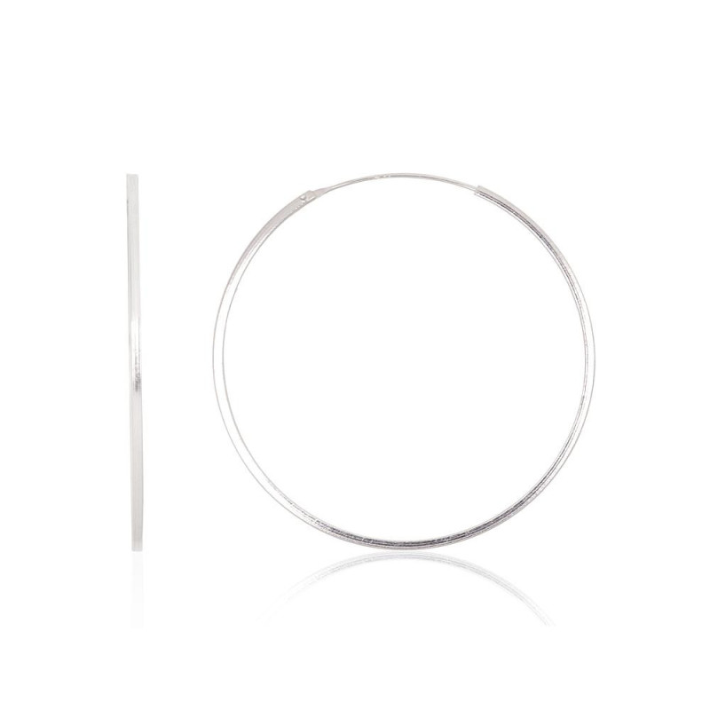 Sidabriniai auskarai –žiedai 2203953, Sidabras 925°