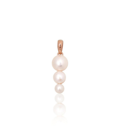 Auksinis pakabukas 1301086(Au-R)_PE, Raudonas Auksas 585°, Perlai