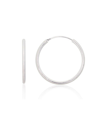 Sidabriniai auskarai –žiedai 2203917, Sidabras 925°