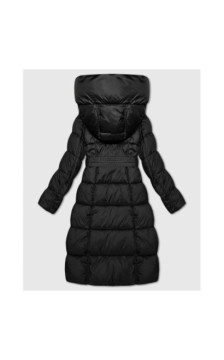 LONG JACKET WITH HOOD BLACK (PM7231) striukė LONG JACKET WITH HOOD BLACK (PM7231) striukė
