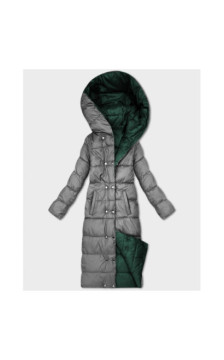 LONG JACKET WITH HOOD BLACK (PM7231) striukė LONG JACKET WITH HOOD BLACK (PM7231) striukė